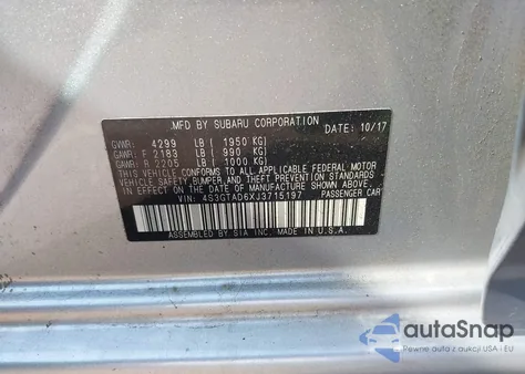 2018 Subaru Impreza 2.0I Premium z USA, uszkodzony, nr VIN 4S3GTAD6XJ3715197